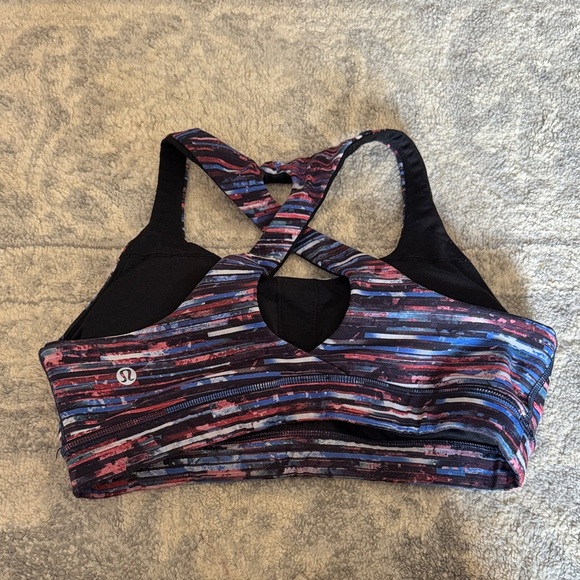 lululemon athletica Multicolor Striped Sports Bra - Picture 3 of 4